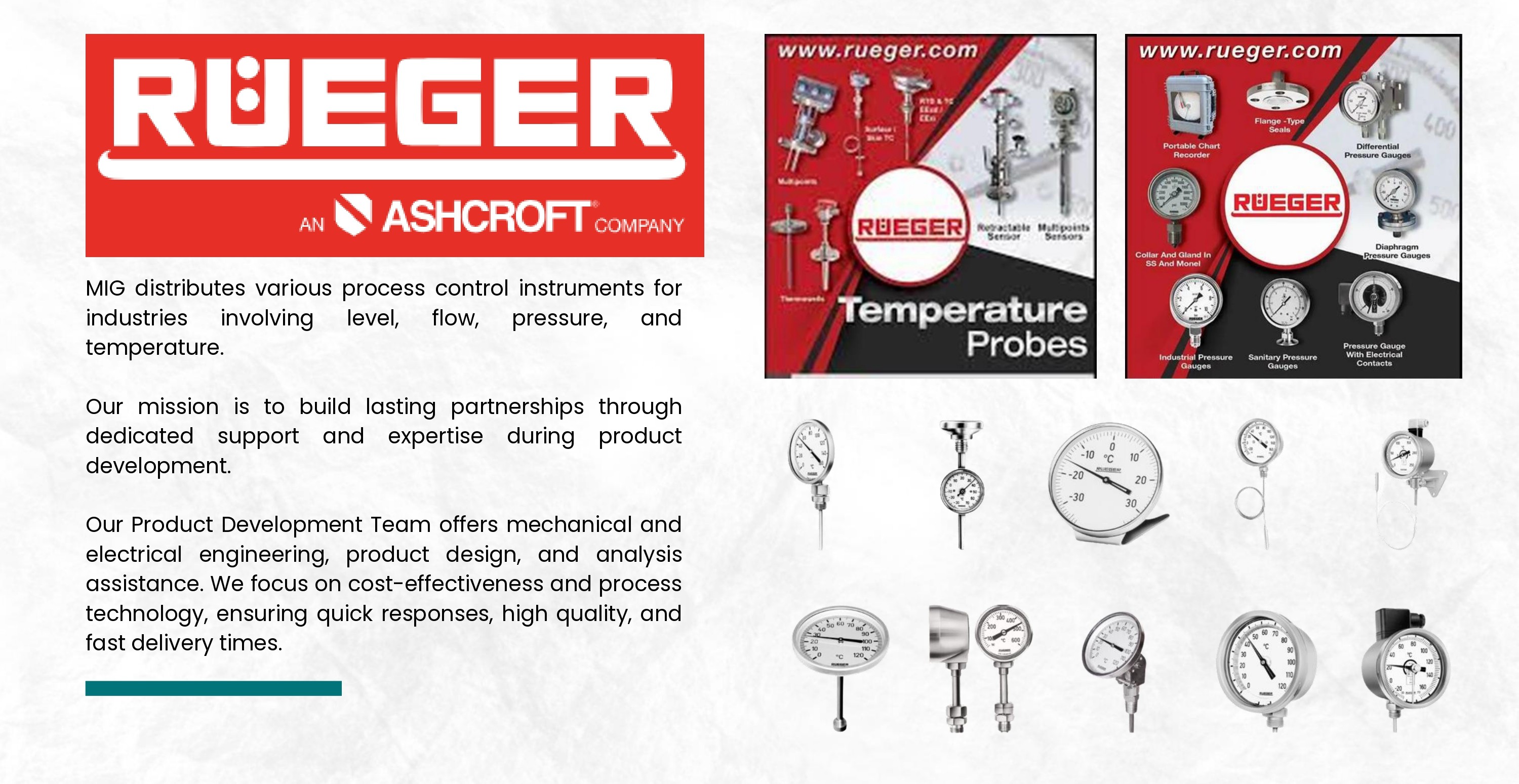 RÜEGER Pressure & Temperature Instruments